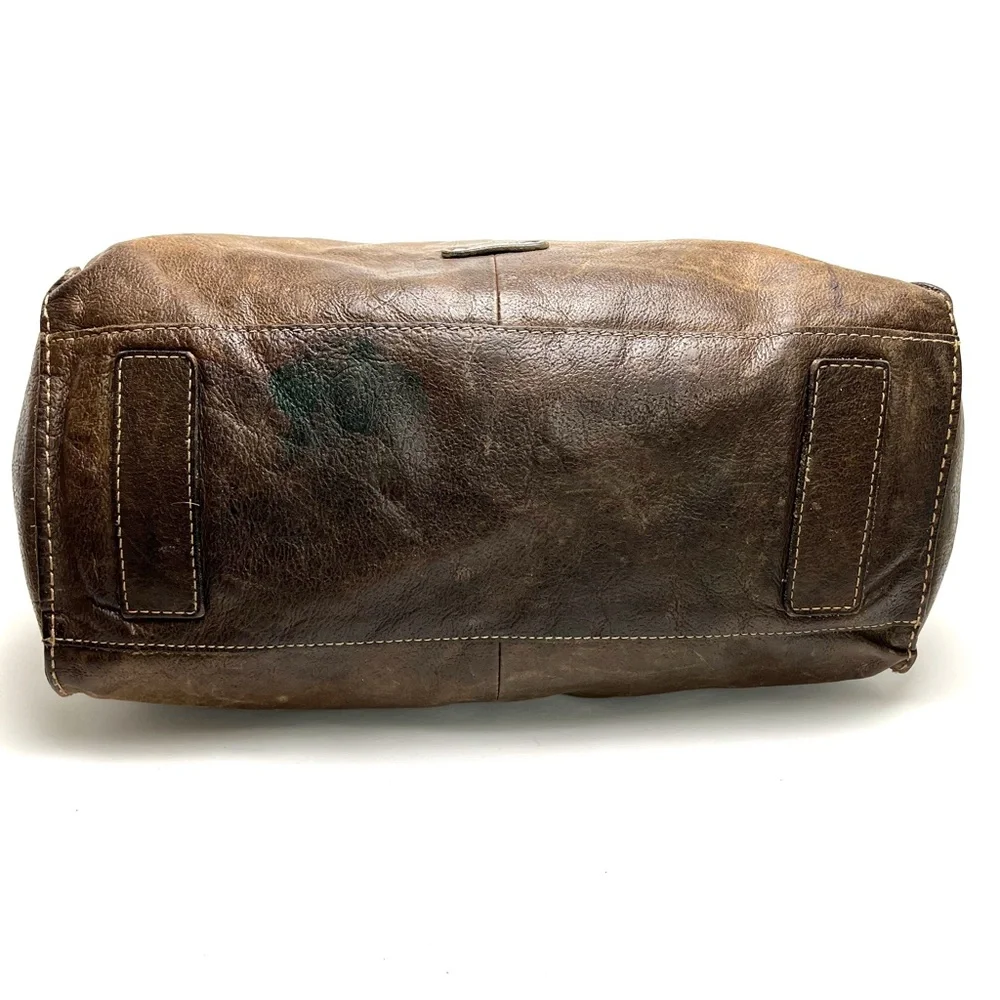 Frye Distressed Tan Leather Hobo Bag - Picture 3 of 16